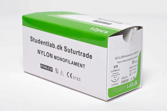 æske med 12 suturtråde